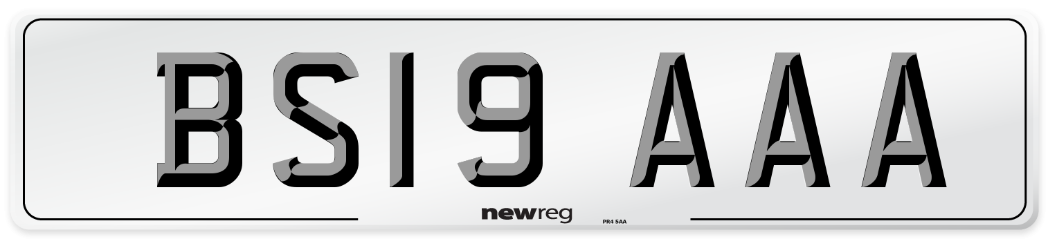 BS19 AAA Number Plate from New Reg
